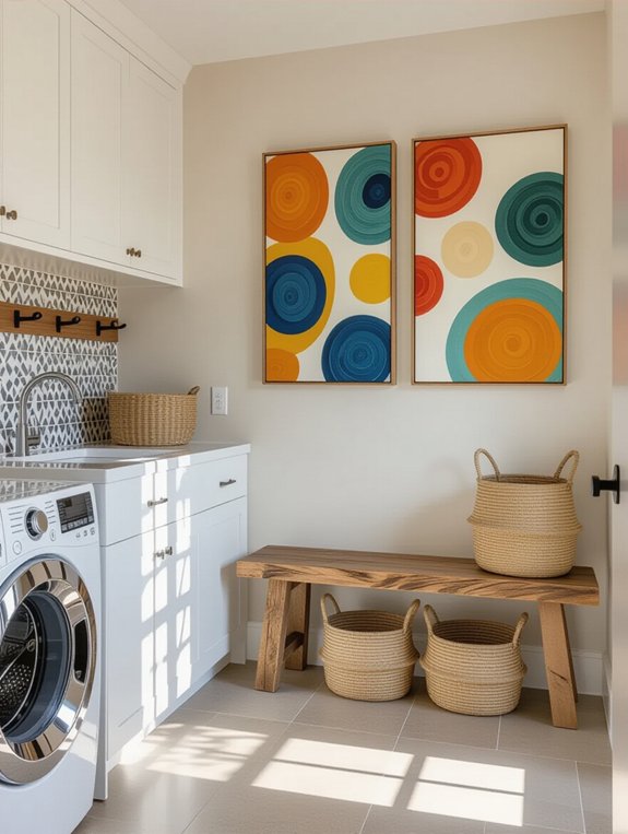 creative laundry room decor