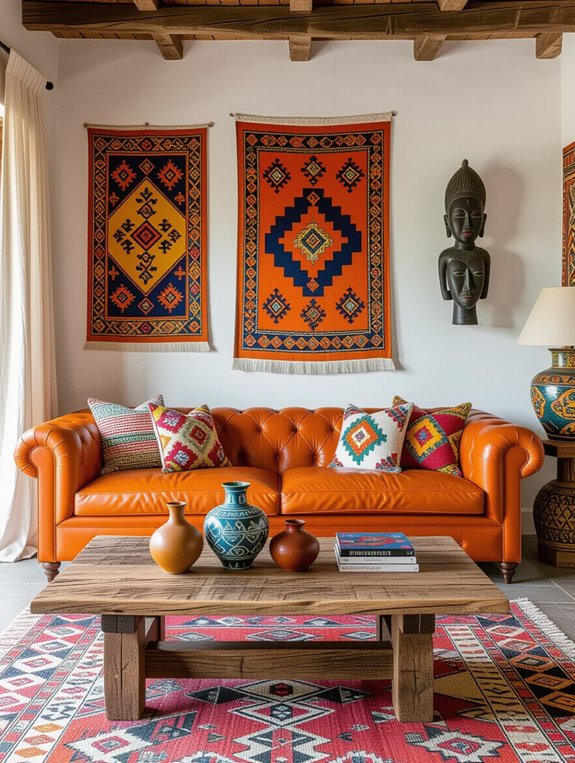 cultural fusion living room