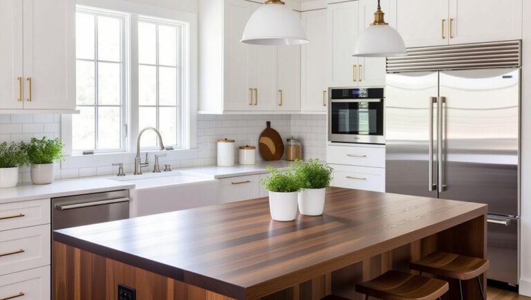 dark wood countertop designs