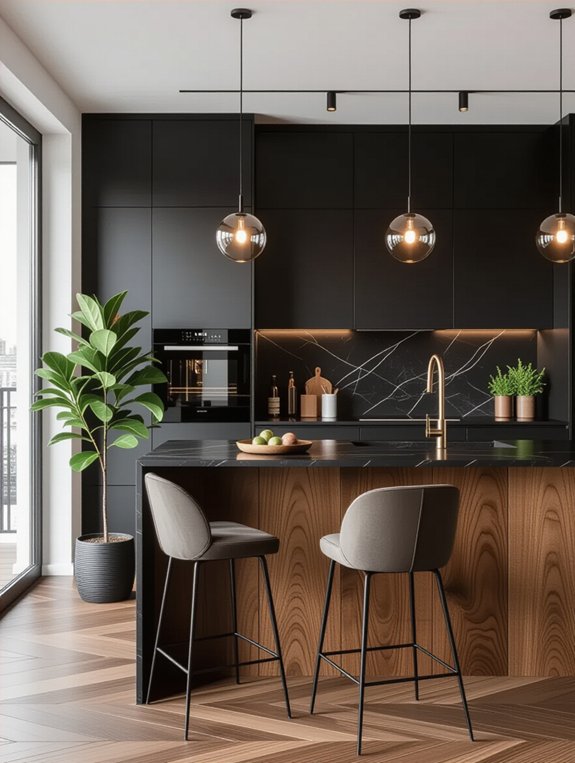 dark wood kitchen elegance