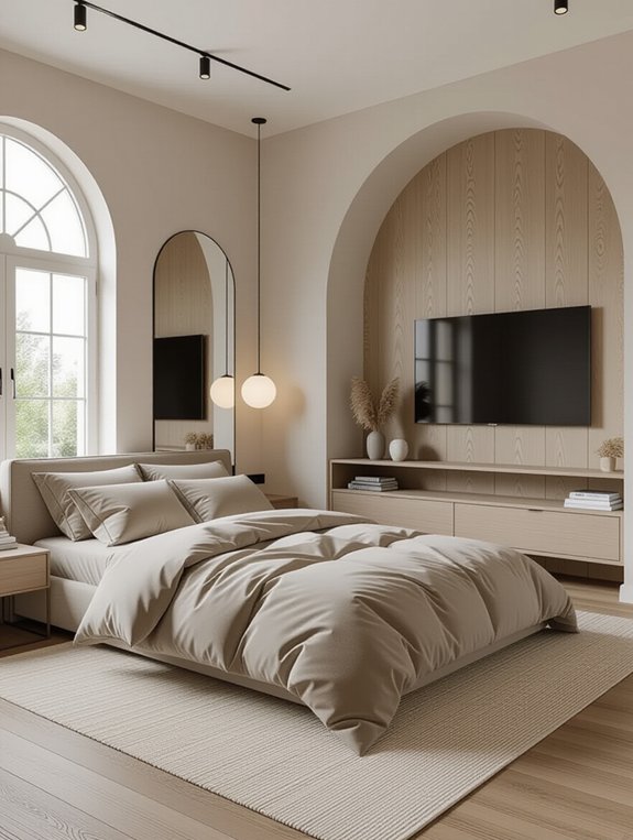 defined spaces in bedrooms