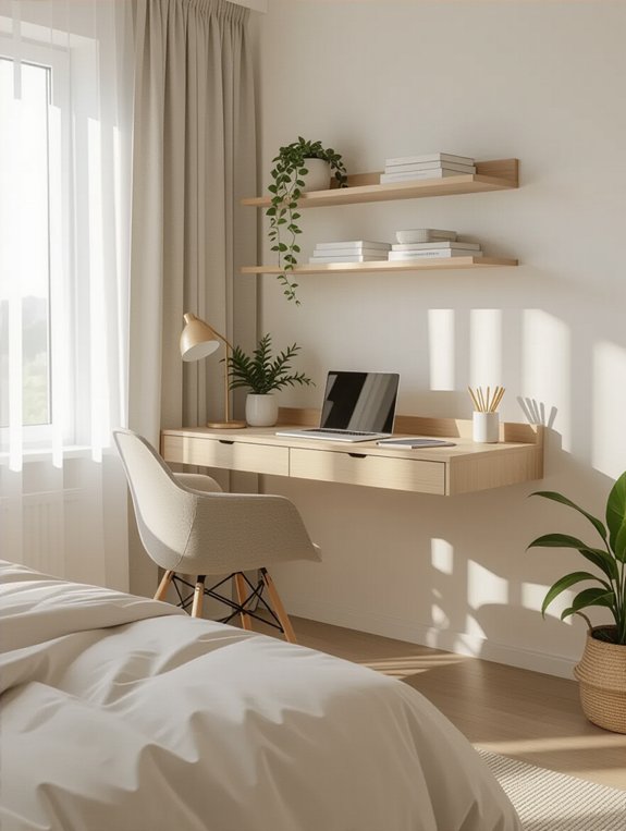 disappearing multi functional desks