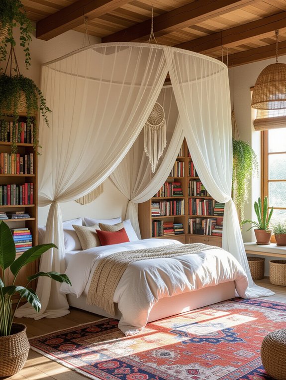 dreamy bohemian bedroom retreat