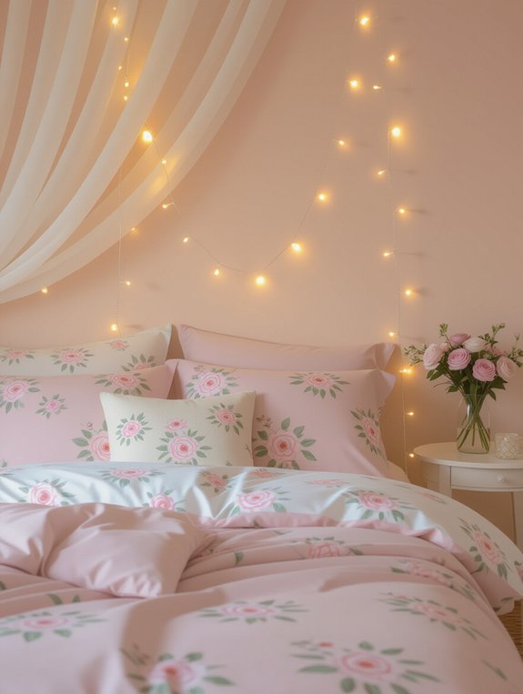 dreamy floral pastel bedding