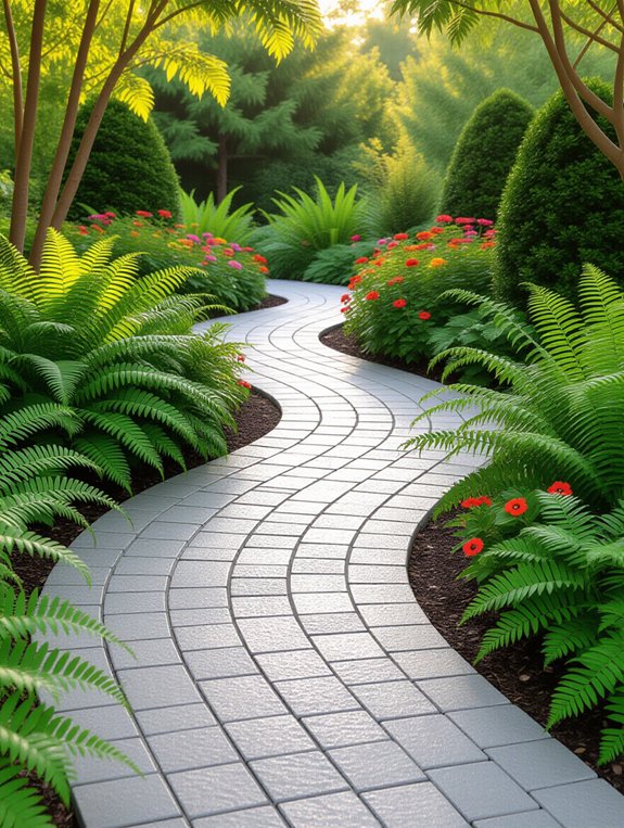 durable interlocking paver pathways