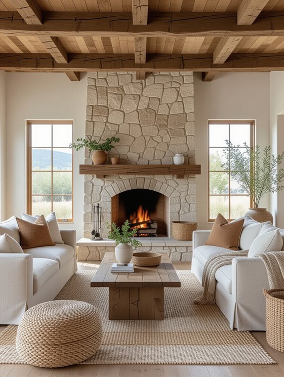 earthy tones and natural light