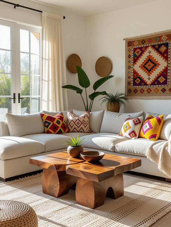 eclectic bohemian living room