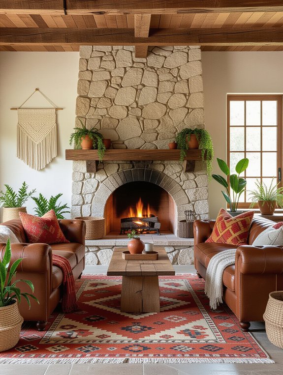 eclectic bohemian living room