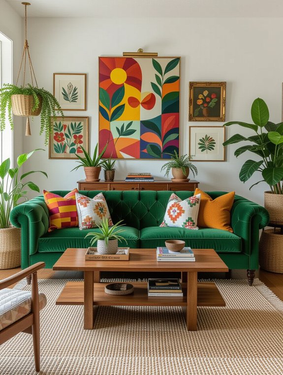 eclectic textures enhance living space