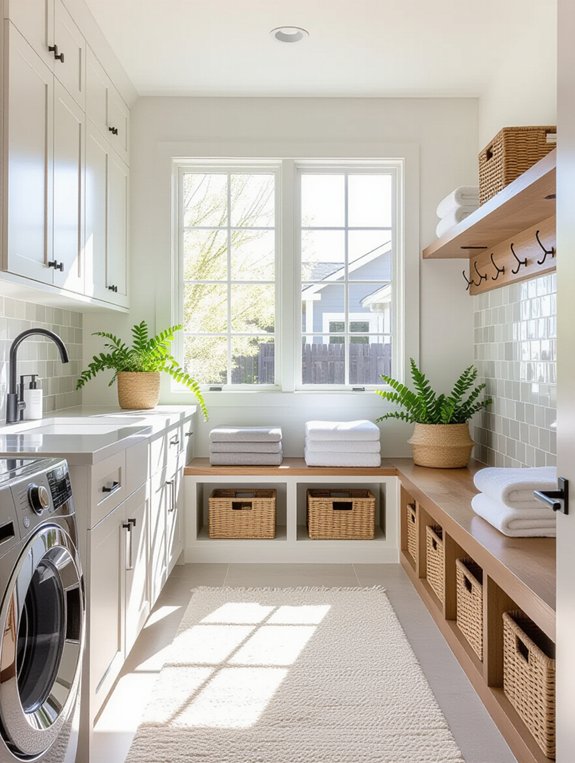 efficient laundry folding station