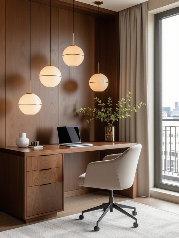 elegant and functional workspace