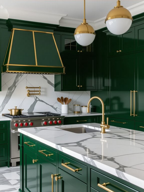 elegant art deco kitchen