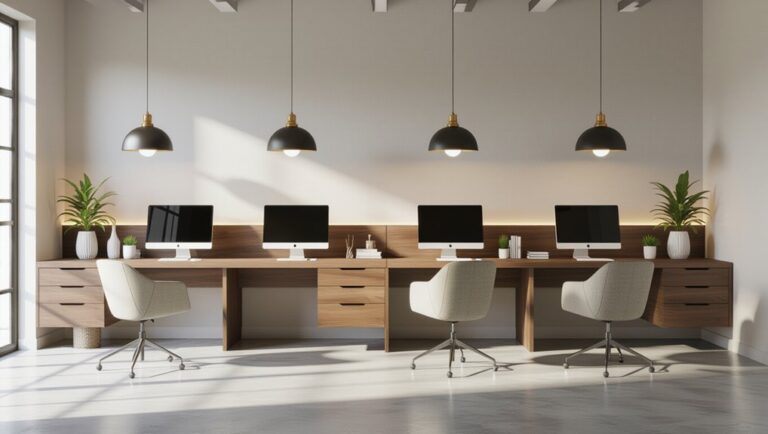 elegant built in desk designs