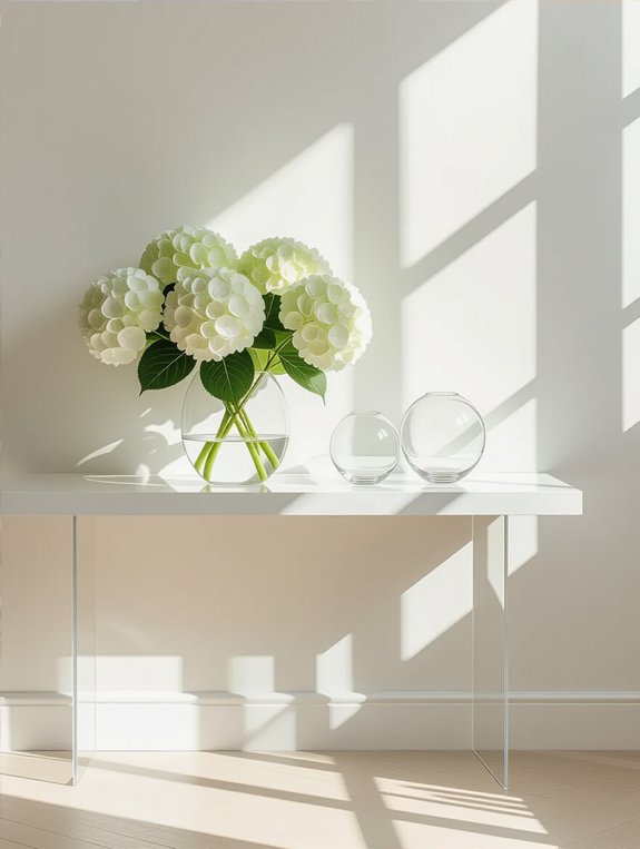 elegant console table decor