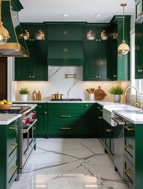 elegant dark green harmony