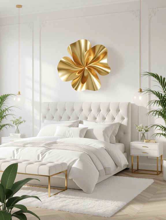 elegant gold wall decor