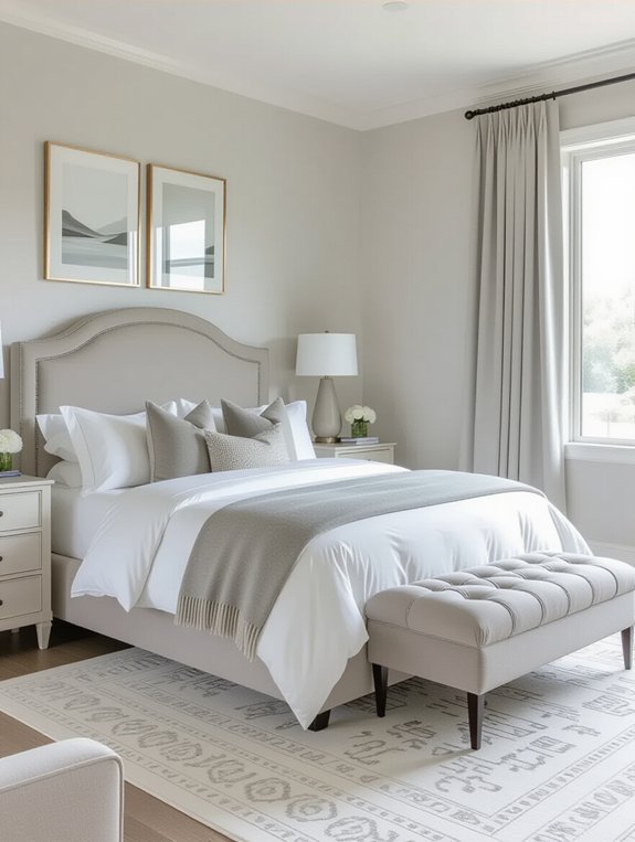 elegant gray and white
