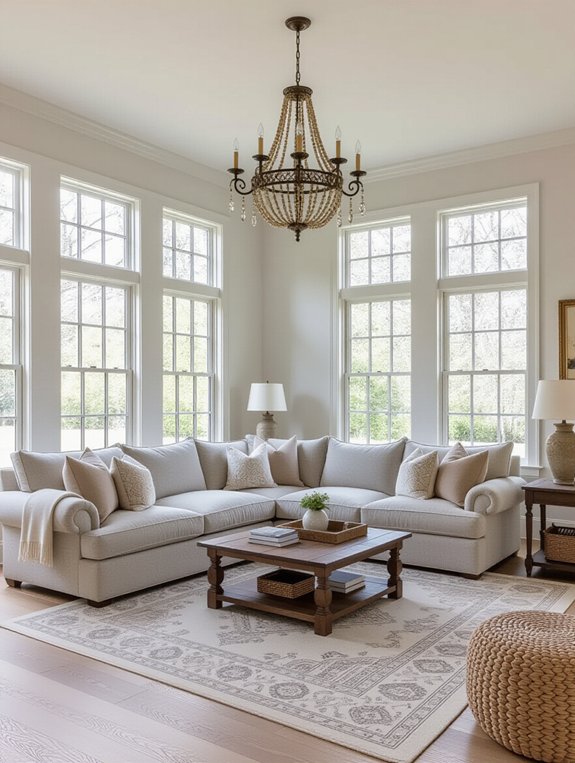elegant gray sectional decor