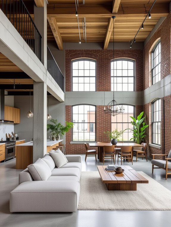 elegant industrial concrete design