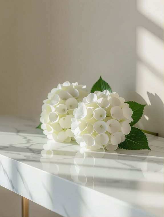 elegant marble console table