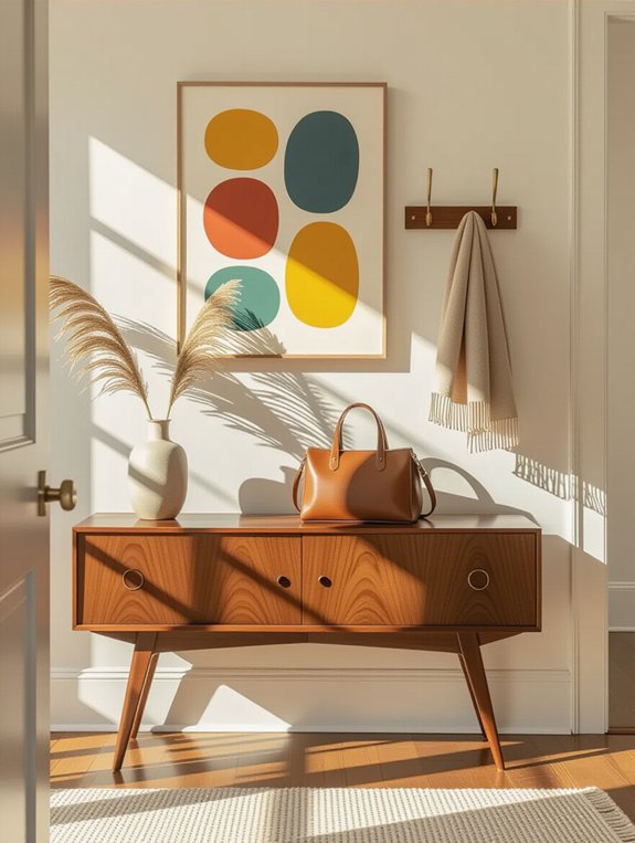elegant mid century coat rack