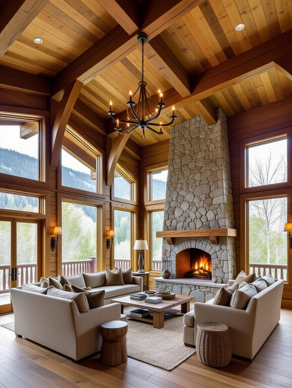 elegant mountain retreat ambiance