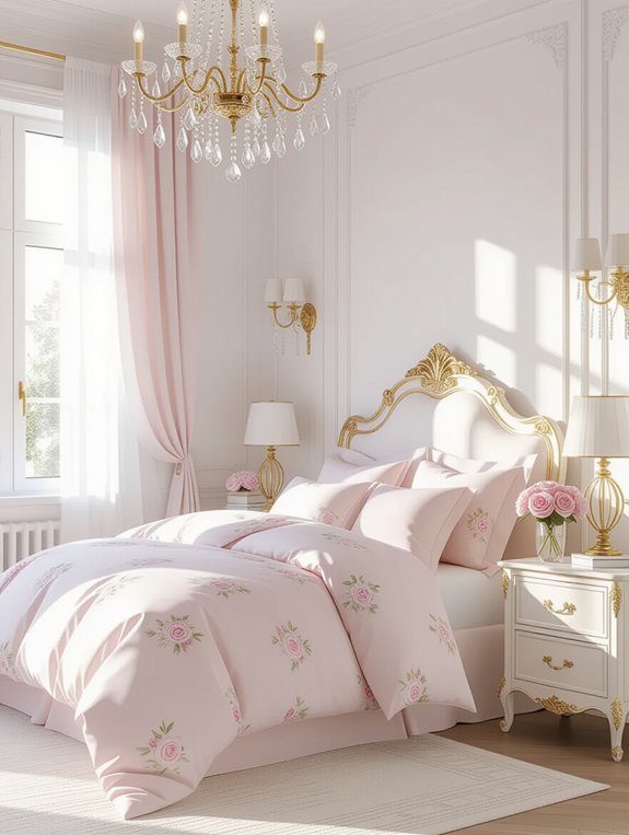 elegant white and gold