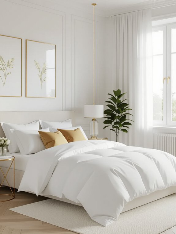 elegant white walls art