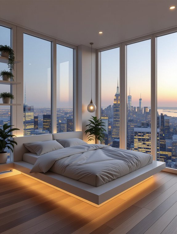 elevated beds for space