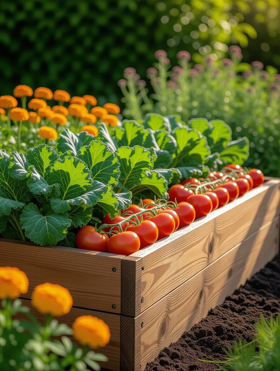 elevated wooden garden benefits