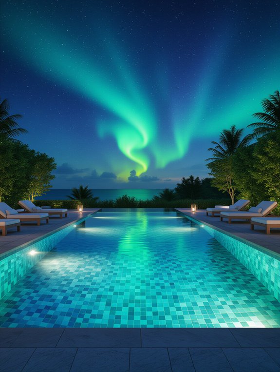 enchanting pool lighting experience