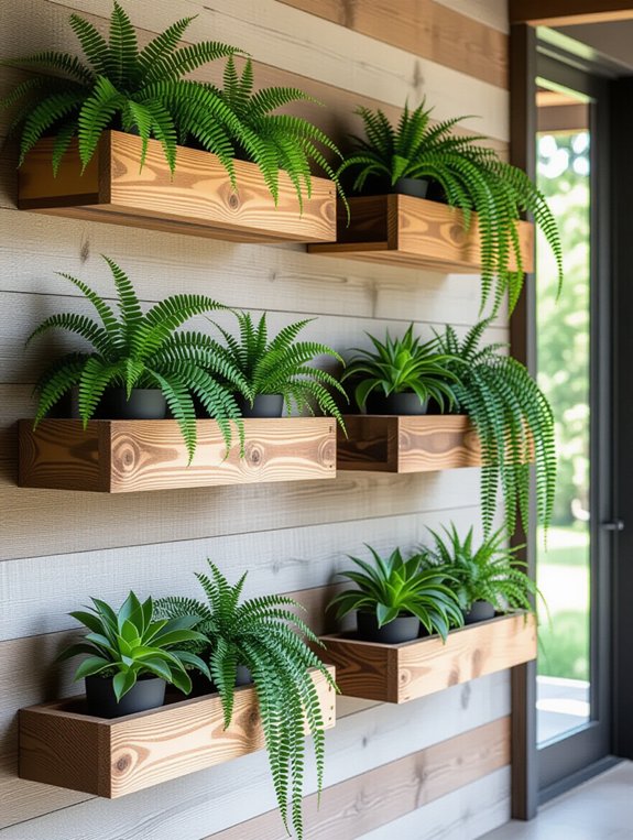 enchanting reclaimed wood display