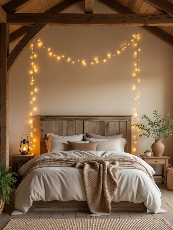 enchanting rustic bedroom ambiance