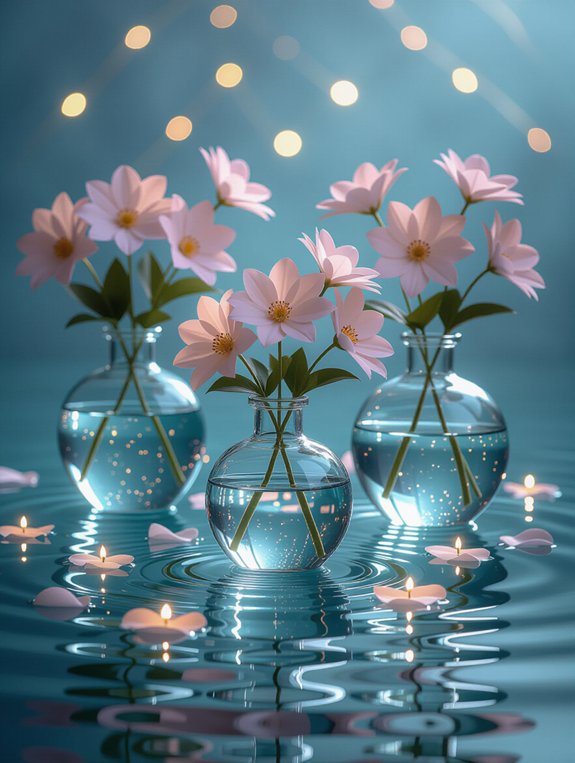 enchanting underwater flower vases