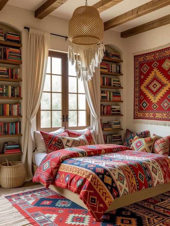 ethnic prints for bohemian decor