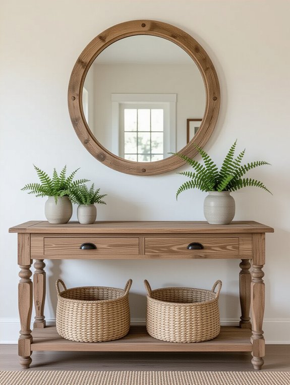 farmhouse charm with decor
