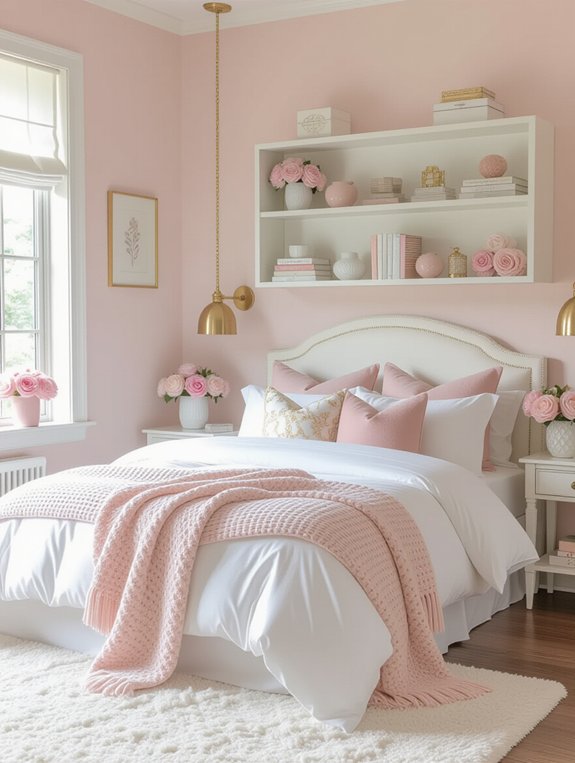 feminine bookshelf decor ideas