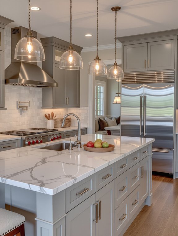 functional family kitchen lighting
