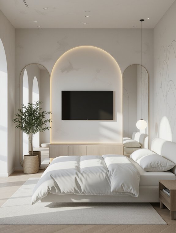 futuristic minimalist bedroom design