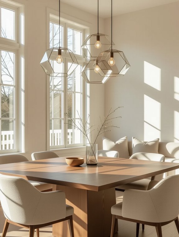 geometric glass pendant elegance