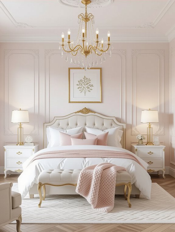 glamorous gold chandelier tips