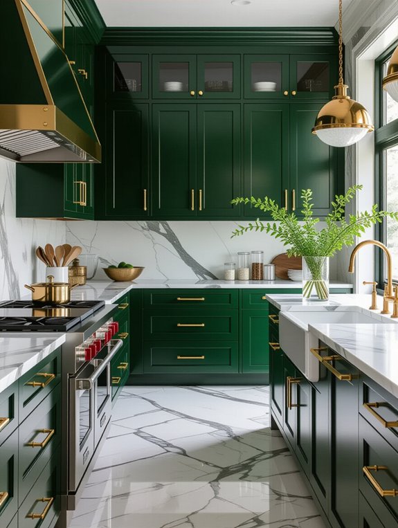 glamorous opulence in kitchens