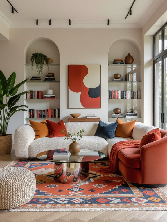 glass shelves for elegance