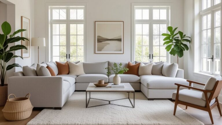 gray sectionals in living rooms