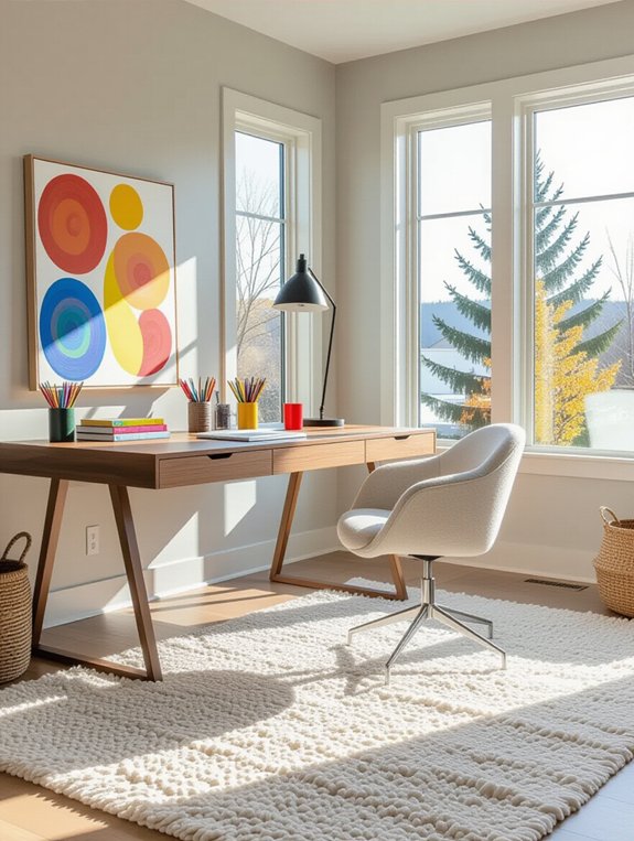 gray walls as canvas
