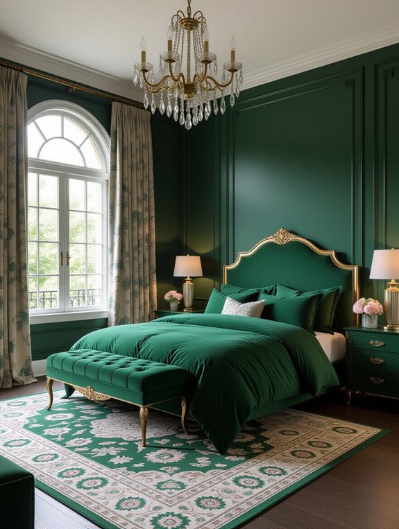 green and gold elegance