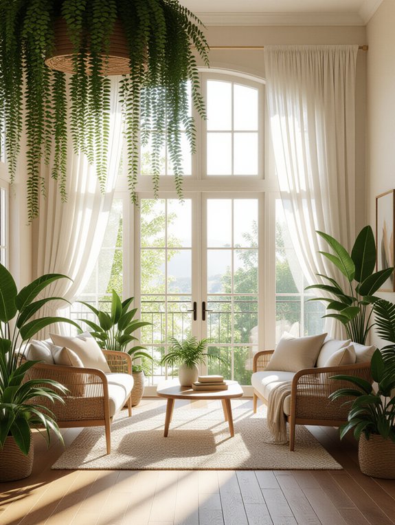 hanging plants for aesthetics