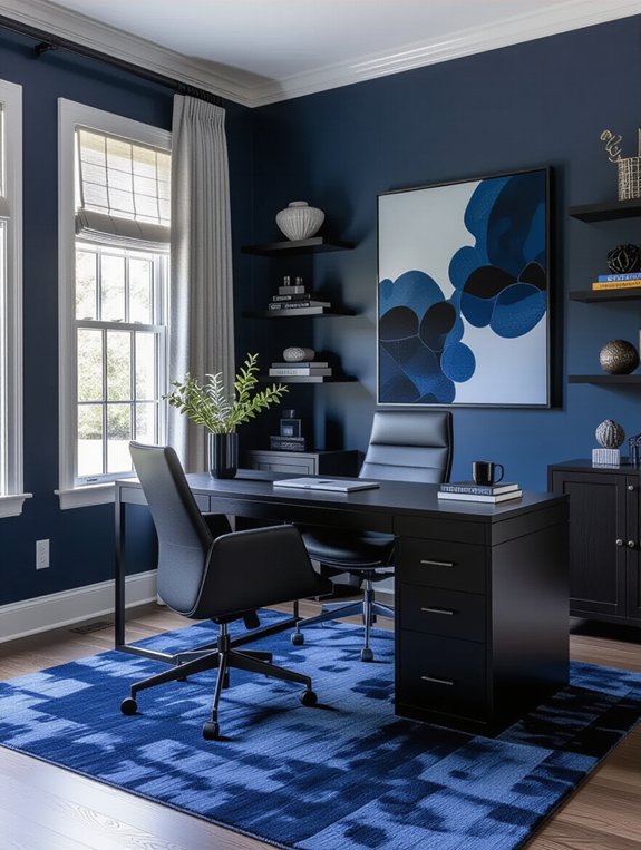 harmonious shades of blue