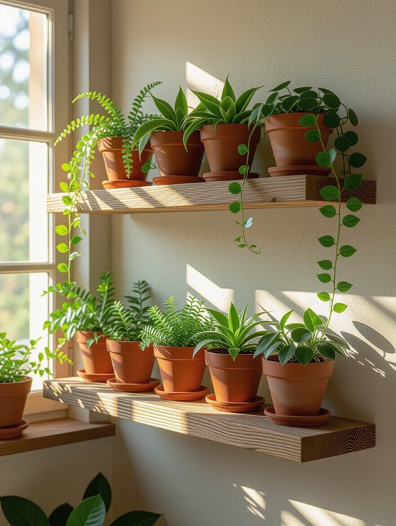 indoor wall planter display
