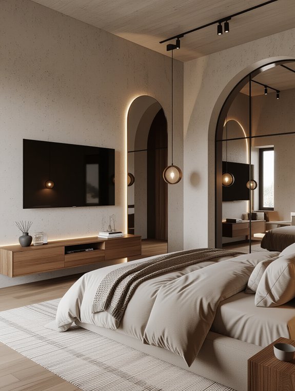 industrial chic bedroom design